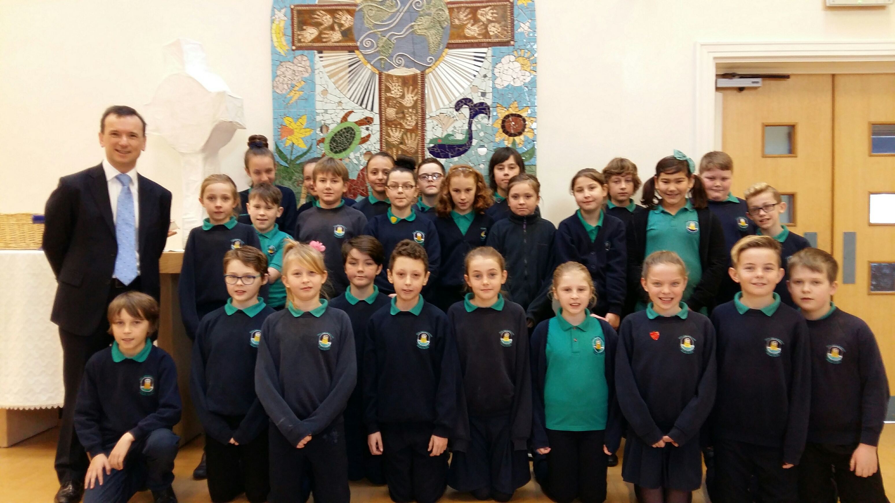 Wick Primary Pupils Grill Alun Cairns 