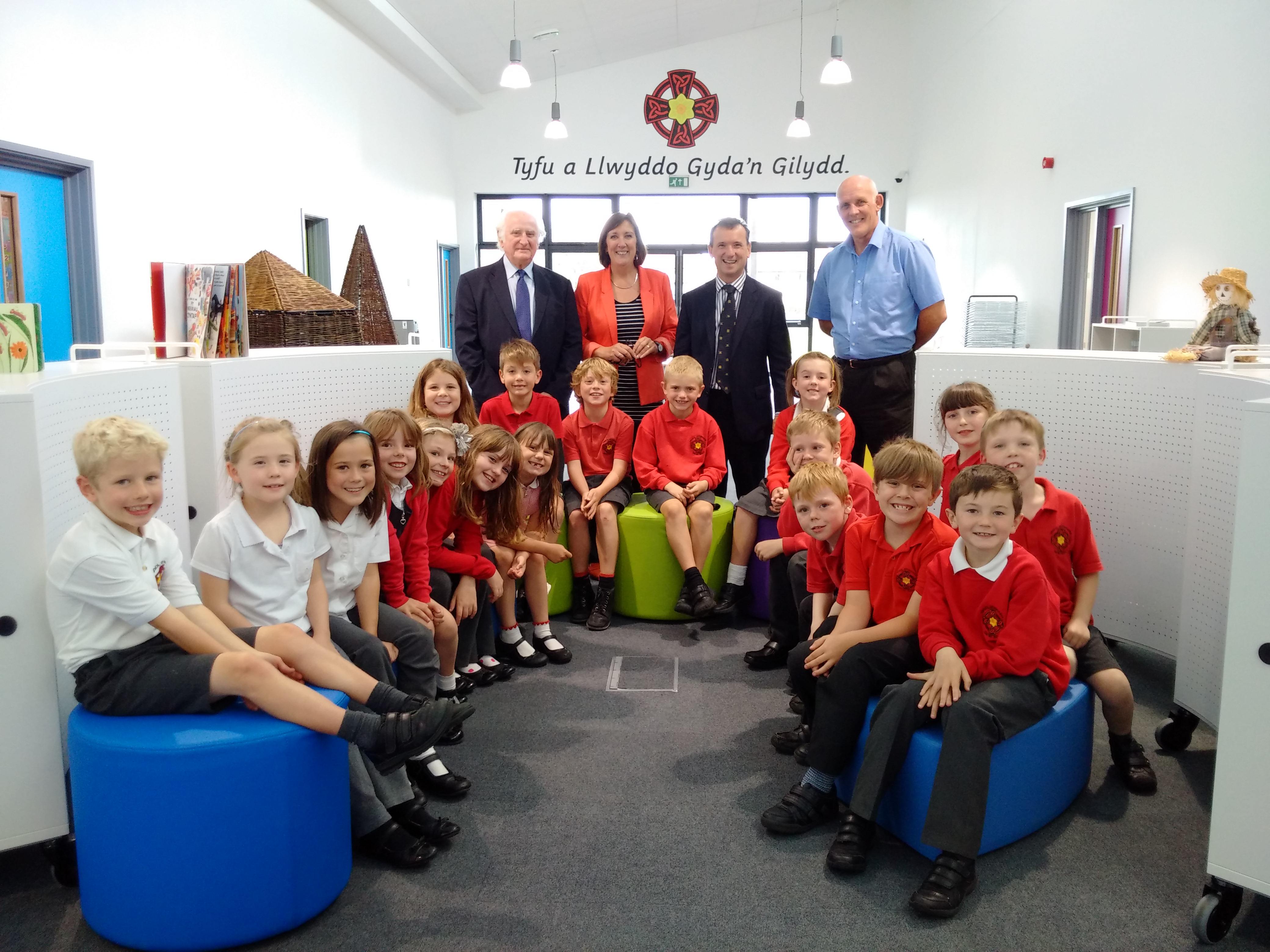 Tour of New Llantwit Major School for MP Alun Cairns MP