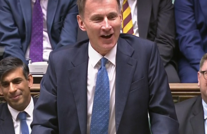 Image of the chancellor speaking in house of commons